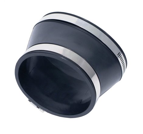 Spectre Oval to Round Coupler 4in. (PVC) - Black