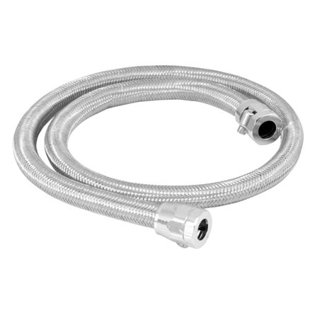 Spectre Stainless Steel Flex Fuel Line 3/8in. ID - 3ft. w/Chrome Clamps