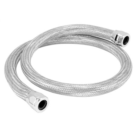 Spectre Stainless Steel Flex Heater Hose Kit 5/8in. Diameter - 4ft. Chrome