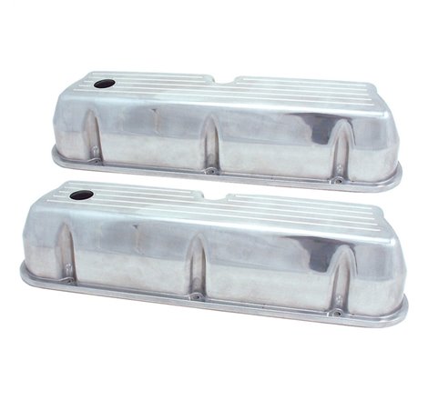 Spectre SB Ford Tall Ball Milled Valve Cover Set - Polished Aluminum