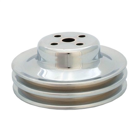 Spectre 65-66 Ford 289 Double Upper Groove Water Pump Pulley - Chrome