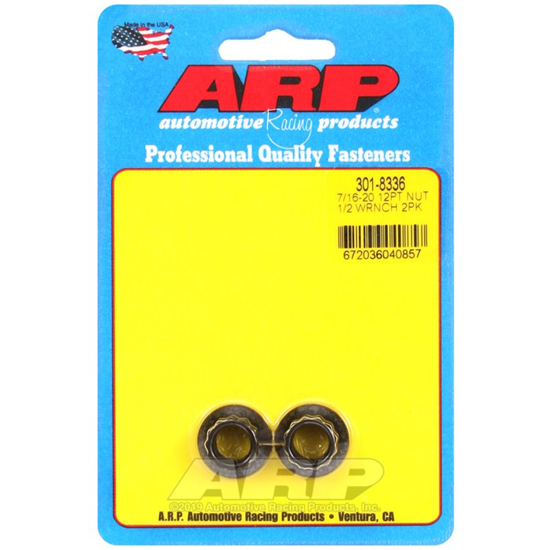 ARP 7/16in-20 1/2 Socket 12pt Nut Kit 2 Pack