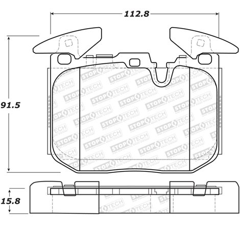 StopTech Performance 14-18 BMW i8 Sport Performance Front Brake Pads