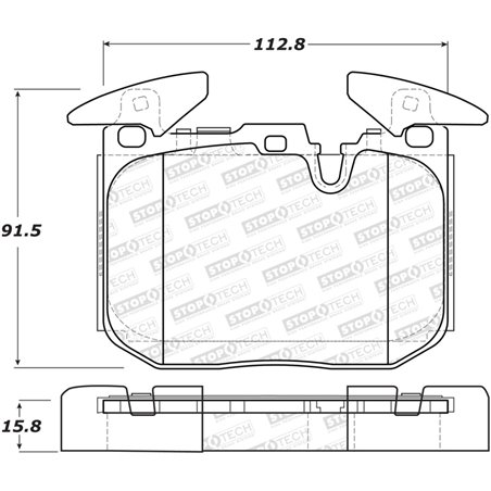 StopTech Performance 14-18 BMW i8 Sport Performance Front Brake Pads