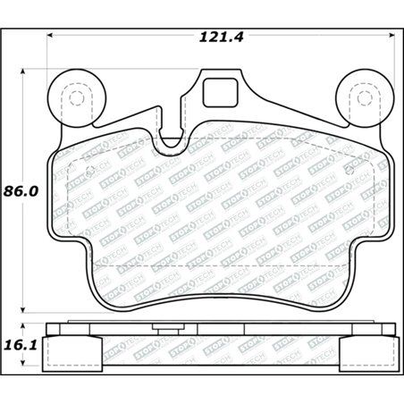 StopTech Street Select 17-18 Porsche 718 Boxster/Cayman (w/Ceramic Brakes) Front Brake Pads