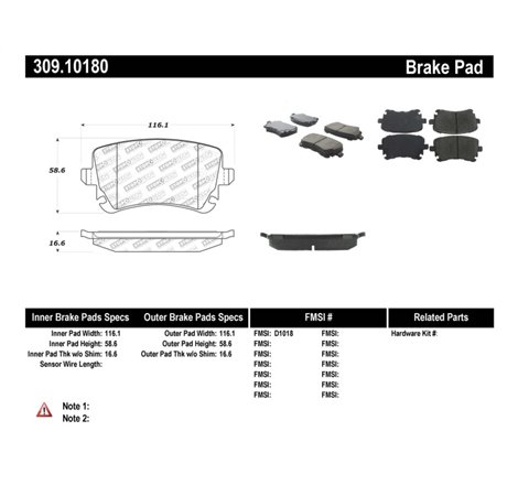 StopTech Performance 07-09 Audi RS4 Rear Pads