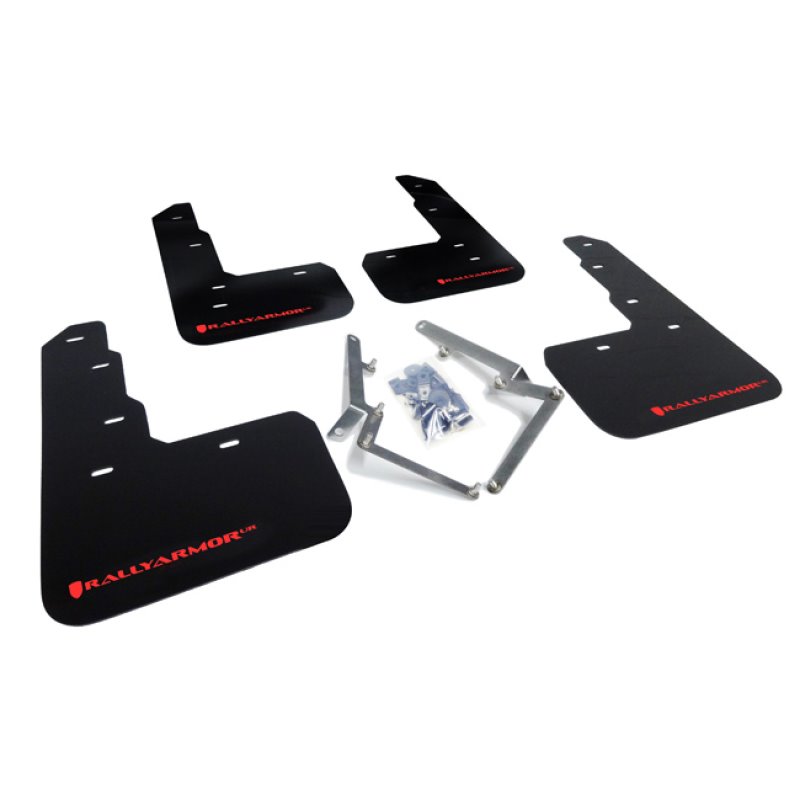 Rally Armor 17-21 Honda Civic Type R Black UR Mud Flap w/ Red Logo