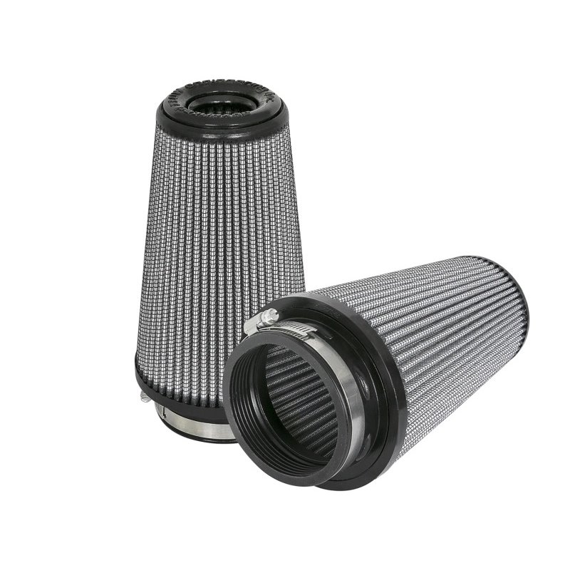 aFe Magnum FLOW Pro DRY S Replacement Air Filter (Pair) F-3.5in. / B-5in. / T-3.5in. (Inv) / H-8in.