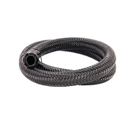 Torque Solution Nylon Braided Rubber Hose -10AN 10ft (0.56in ID)