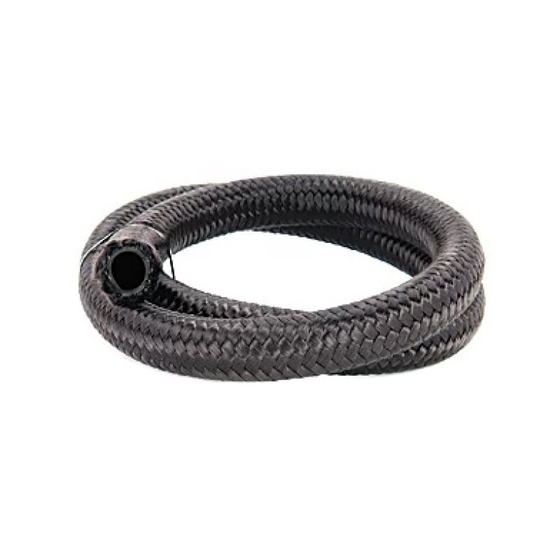 Torque Solution Nylon Braided Rubber Hose -10AN 10ft (0.56in ID)