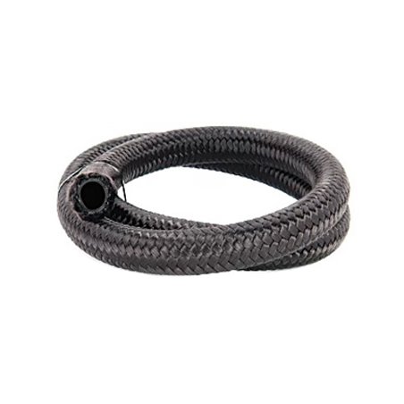 Torque Solution Nylon Braided Rubber Hose -10AN 20ft (0.56in ID)