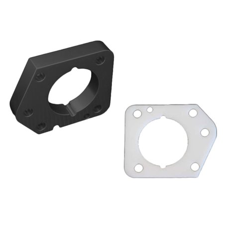 Torque Solution Throttle Body Spacer (Black) - 06-11 Honda Civic LX/EX/DX R18