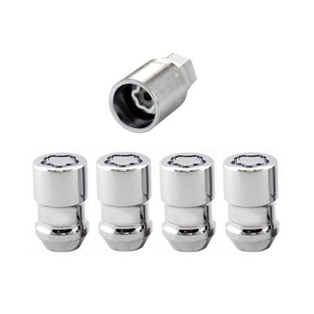 McGard Wheel Lock Nut Set - 4pk. (Cone Seat) M12X1.5 / 19mm & 21mm Dual Hex / 1.46in. L - Chrome