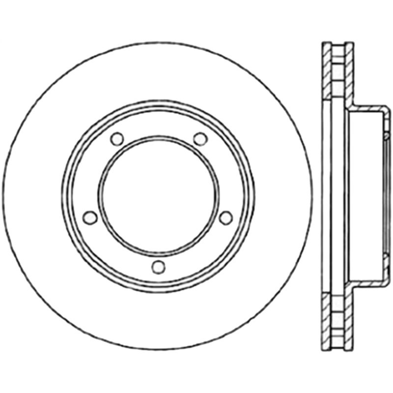 StopTech 98-07 Lexus LX / Toyota Land Cruiser Cryo Slotted Front Left Sport Brake Rotor