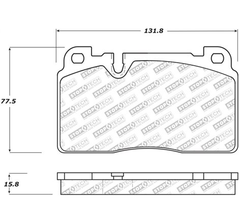 StopTech 07-15 Audi Q7 Street Select Brake Pads - Front