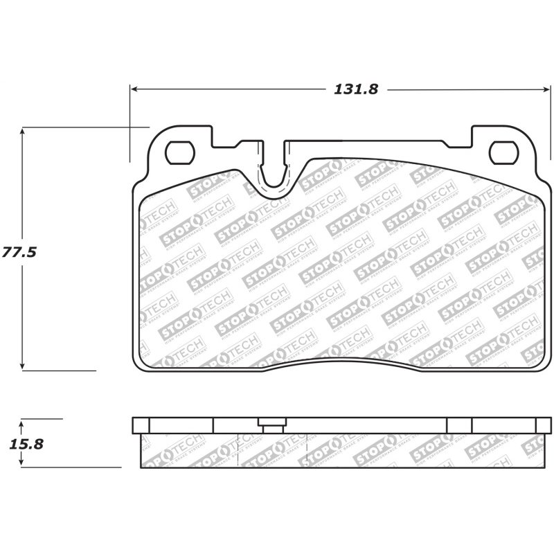 StopTech 07-15 Audi Q7 Street Select Brake Pads - Front