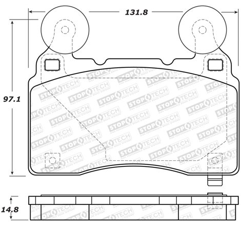 StopTech Performance 14-19 Cadillac CTS Front Brake Pads