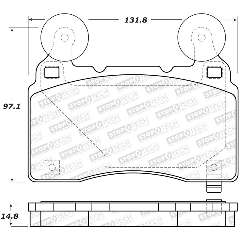 StopTech Performance 14-19 Cadillac CTS Front Brake Pads