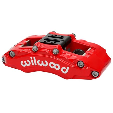 Wilwood Caliper - AT6 Lug Mount Red 1.75in/1.38in/1.38in Piston .75in Rotor - Right Side