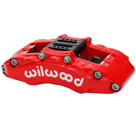 Wilwood Caliper - AT6 Lug Mount Red 1.75in/1.38in/1.38in Piston .75in Rotor - Left Side