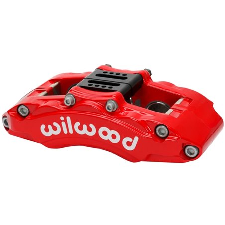 Wilwood Caliper - AT6 Lug Mount Red 1.75in/1.38in/1.38in Piston .75in Rotor - Left Side