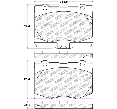 StopTech 05-12 Acura RL Street Select Front Brake Pads