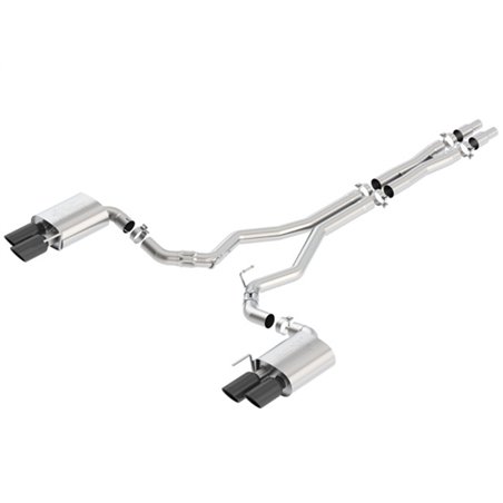 Borla 2018 Ford Mustang GT (A/T / M/T) 3in ATAK Catback Exhaust w/o Valves w/ Black Chrome Tips