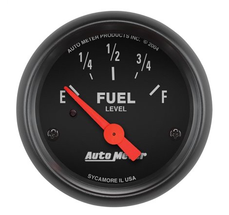 Autometer Z Series 52mm 0 Empty / 30 Full Fuel Level Gauge