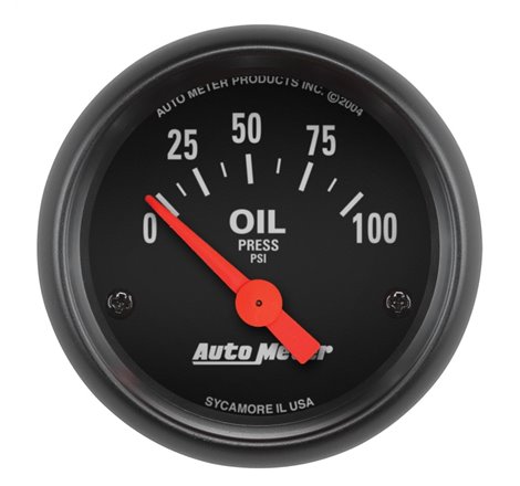 Autometer Z-Series 52mm 0-100PSI Oil Pressure Gauge