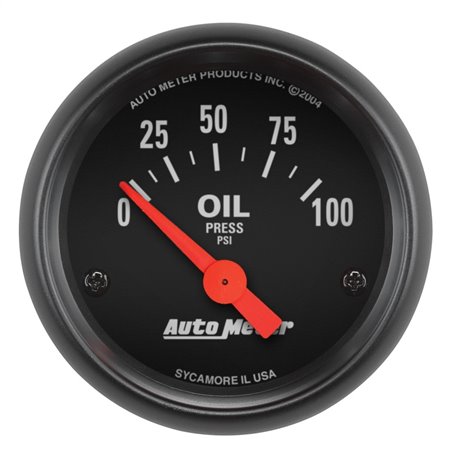 Autometer Z-Series 52mm 0-100PSI Oil Pressure Gauge