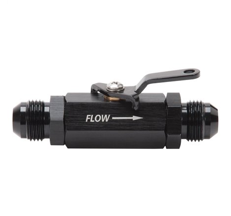 Russell Performance Shutoff Valve -8 AN Male Black Finish