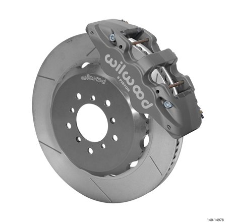 Wilwood AERO6R/ST Front 14.00in Road Race Kit - Gray Hard Anodize 00-06 BMW M3 (E46)