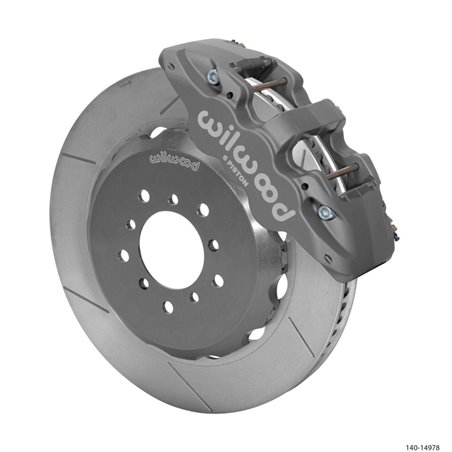 Wilwood AERO6R/ST Front 14.00in Road Race Kit - Gray Hard Anodize 00-06 BMW M3 (E46)