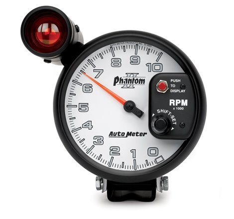 Autometer 5 inch Pedestal Mount 10000 RPM Shift-Lite Tachometer