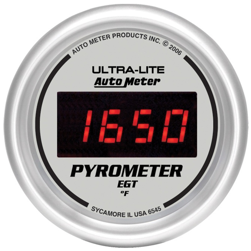 Autometer Ultra-Lite 52MM 0-2000 Degree Digital Pyrometer