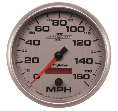 Autometer Ultra-Lite II 5 Inch 160 MPH FSE Programmable Speedometer