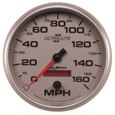 Autometer Ultra-Lite II 5 Inch 160 MPH FSE Programmable Speedometer