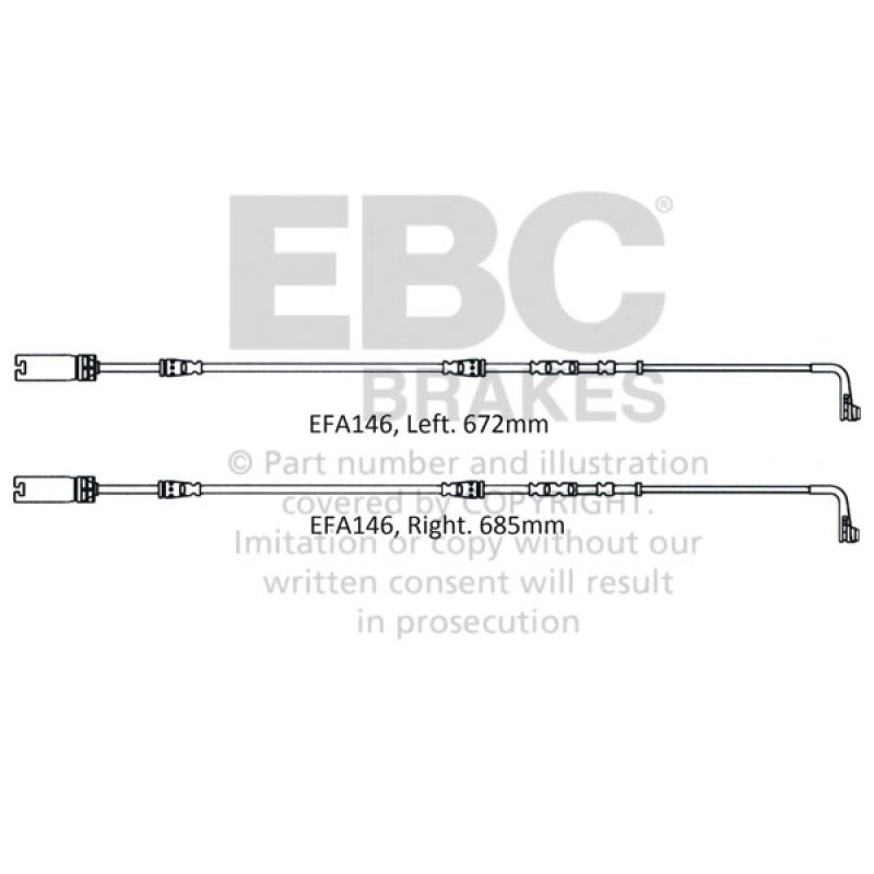 EBC 2008-2010 BMW M3 4.0L (E90) Front Wear Leads