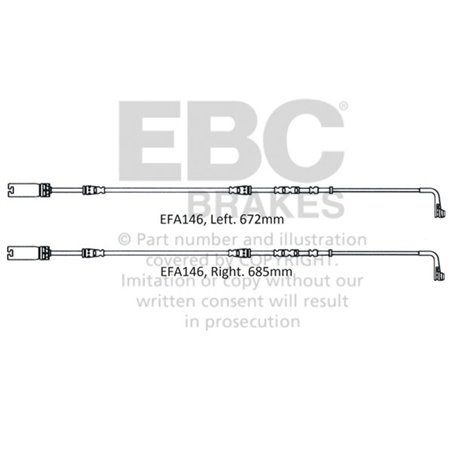 EBC 2008-2010 BMW M3 4.0L (E90) Front Wear Leads