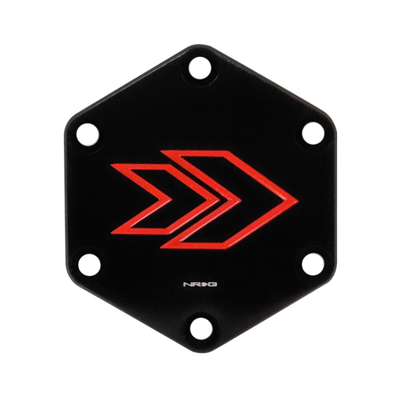 NRG Engraved Arrow Horn Delete Button-RED