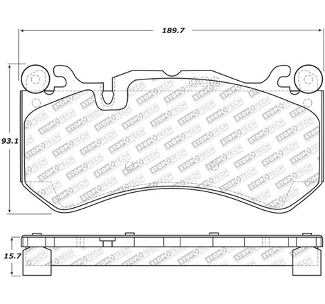 StopTech Street Select 14-18 Audi RS7 Front Brake Pads