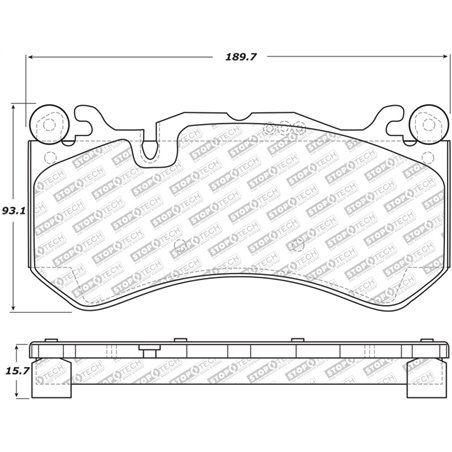 StopTech Street Select 14-18 Audi RS7 Front Brake Pads