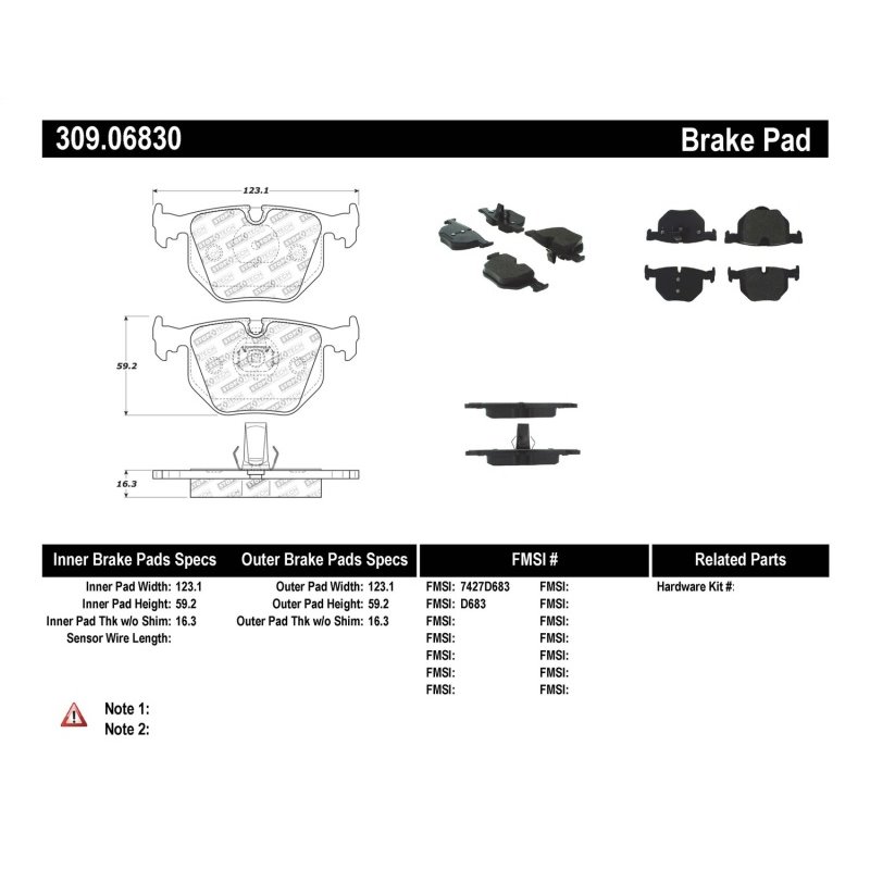 StopTech Performance 01-07 BMW M3 E46 / 00-04 M5 / 04-09 X3 / 00-06 X5 / 1/06-09 Z4 / 9/00-07 330 /