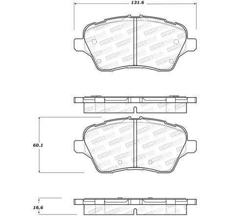 StopTech Performance 14-18 Ford Fiesta Front Brake Pads