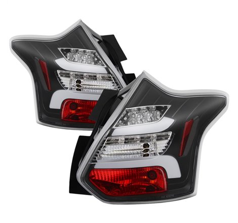 Spyder 12-14 Ford Focus 5DR LED Tail Lights - Black (ALT-YD-FF12-LED-BK)