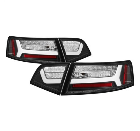 Spyder 09-12 Audi A6 LED Tail Lights - Black (ALT-YD-AA609-LED-BK)