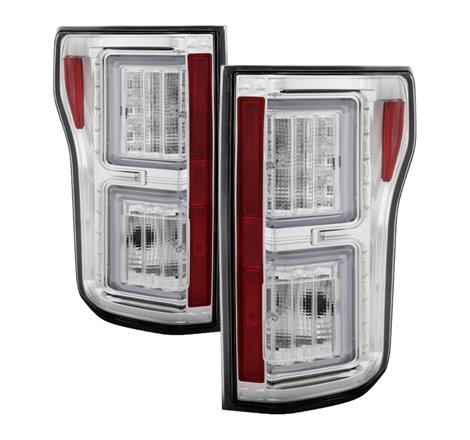 Spyder 18-19 Ford F-150 (W/O Blind Spot Sensor) LED Tail Lights - Chrome (ALT-YD-FF15018-LED-C)