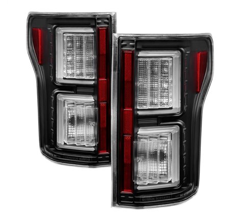 Spyder 18-19 Ford F-150 (w/o Blind Spot Sensor) LED Tail Lights - Black (ALT-YD-FF15018-LED-BK)