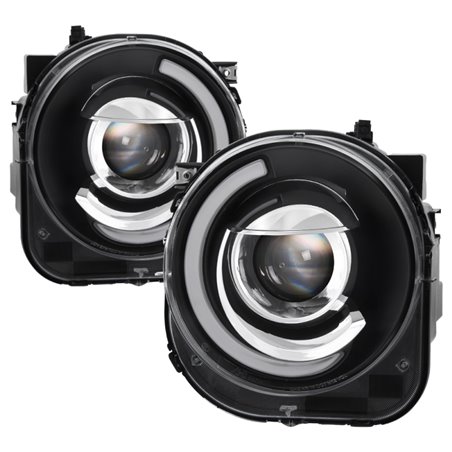 xTune 15-17 Jeep Renegade Light Bar DRL Projector Headlights -Black (PRO-JH-JREN-LBDRL-BK)