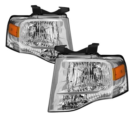 xTune 07-14 Ford Expedition OEM Style Headlights -Chrome (HD-JH-FE07-AM-C)